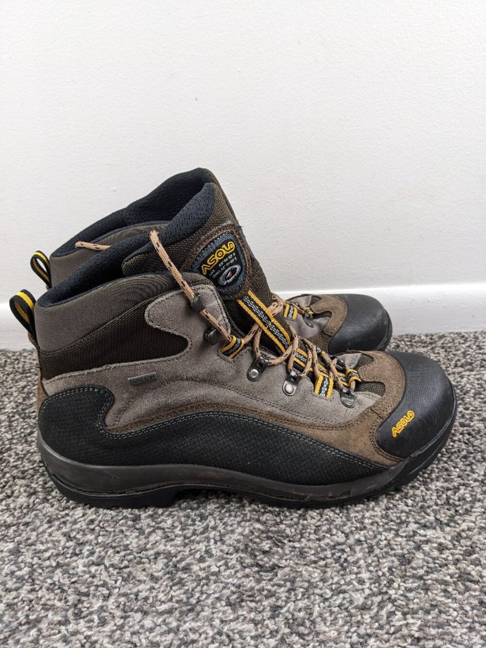 **For Parts/Repair* Asolo FSN 95 GTX Boots Gore-Tex Trail Hiking Mens 11.5 Wide